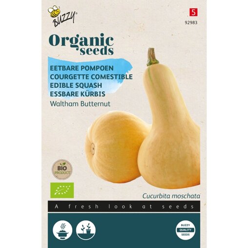 Buzzy ® Bio Pompoen Waltham Butternut Voorzijde
